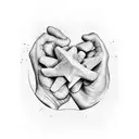 duality finger to finger sixteen chapel tattoo design idea