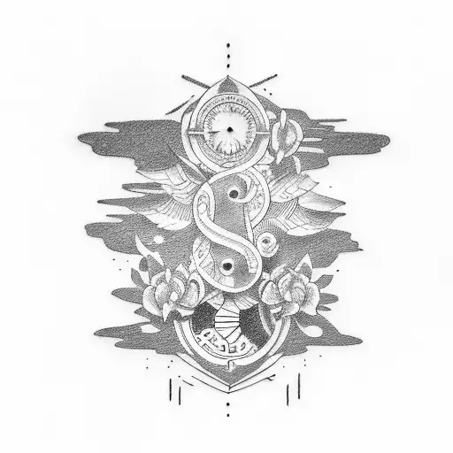 Design a tattoo showcasing a sibling bond through a car and guitar motif tattoo design idea