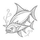 tuna fish tattoo design idea