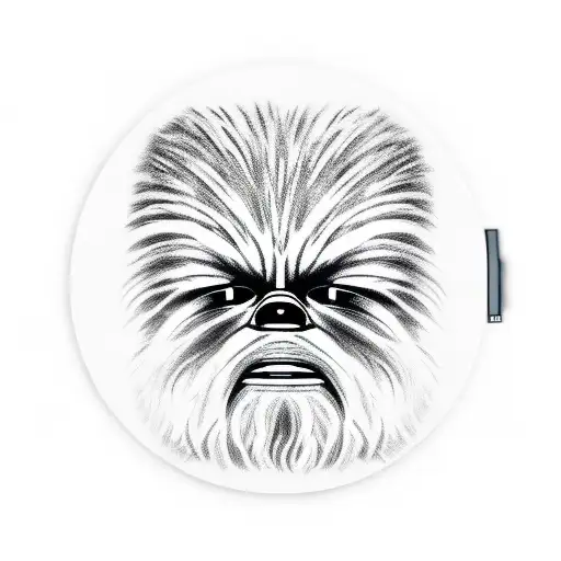 Chewbacca 50cent tattoo design idea