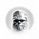 Chewbacca 50cent tattoo design idea