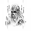 Chewbacca tattoo design idea
