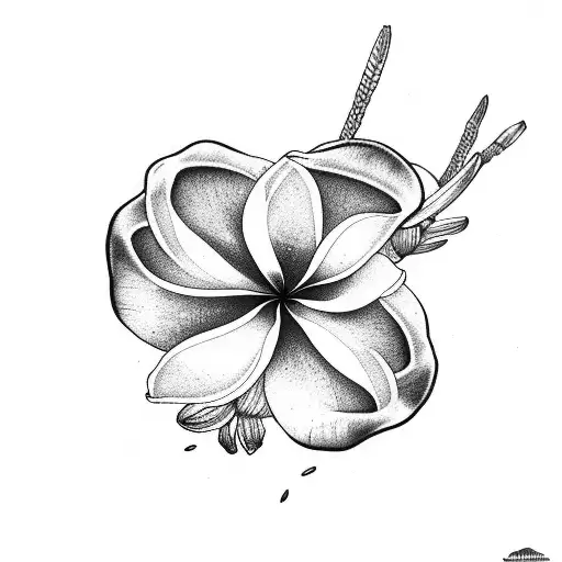plumeria, columbine, honu, hawaii, colorado tattoo design idea