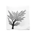 olive tree  sorrounded white big kerchief tattoo design idea