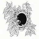 poison ivy vine tattoo design idea