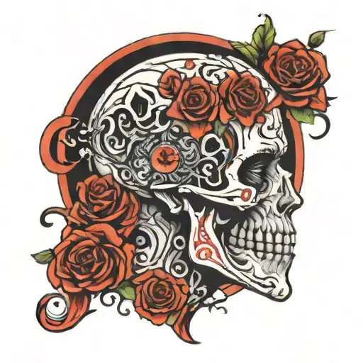 consumed by depression alone tattoo design idea