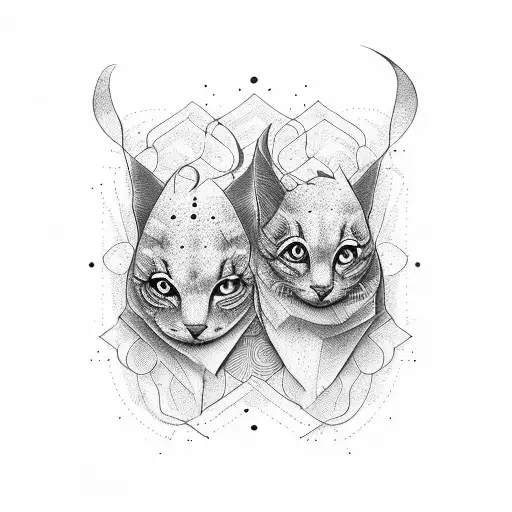 Couple Matching creative numbers tattoo design idea