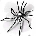 spider tattoo design idea