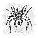 spider tattoo design idea