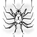 spider tattoo design idea