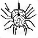 spider tattoo design idea