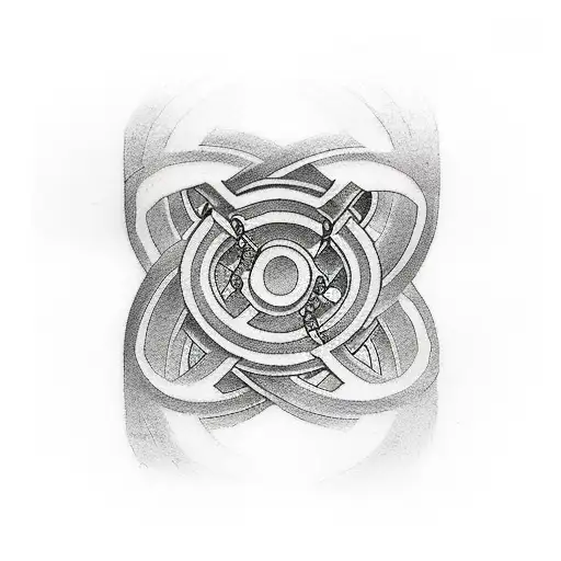 sword Infinity Symbol tattoo design idea