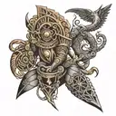 Anunnaki tattoo design idea