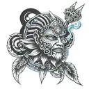 Anunnaki tattoo design idea