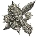 Anunnaki tattoo design idea