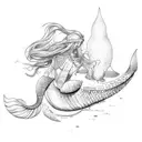 Mermaid tattoo design idea