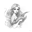 Mermaid tattoo design idea