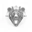 bear trap tattoo design idea