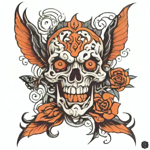 mind and emotion clashes tattoo design idea
