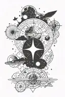 astrology,love,family, travel themed tattoo tattoo design idea