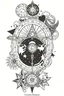 astrology,love,family, travel themed tattoo tattoo design idea