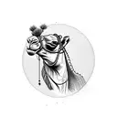 camel tattoo design idea