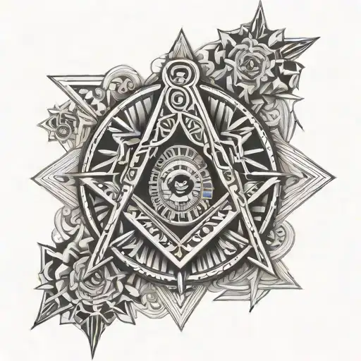 freemason tattoo tattoo design idea