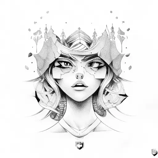 girl laying on the top of bmw e90 tattoo design idea