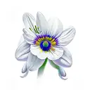 cosmo, snowdrop, daisy,morning glory tattoo design idea