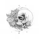 dead, life, trust the process tattoo design idea