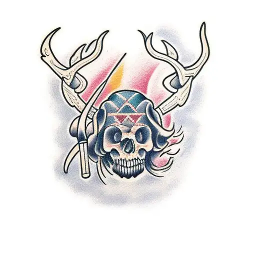 buck tattoo design idea