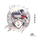 Itachi Uchiha with crows tattoo design idea