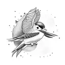 Swallow Bird tattoo design idea