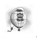 blimp puzzle  tattoo design idea