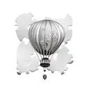 blimp puzzle pieces  tattoo design idea