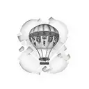 blimp puzzle pieces  tattoo design idea