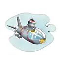 blimp puzzle pieces  tattoo design idea