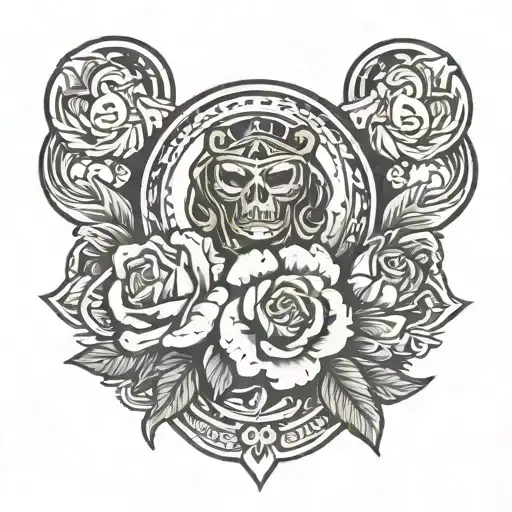 patch sleeve tattoo design idea