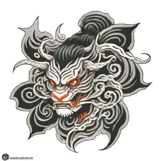 hachiman half sleeve bicep tattoo tattoo design idea