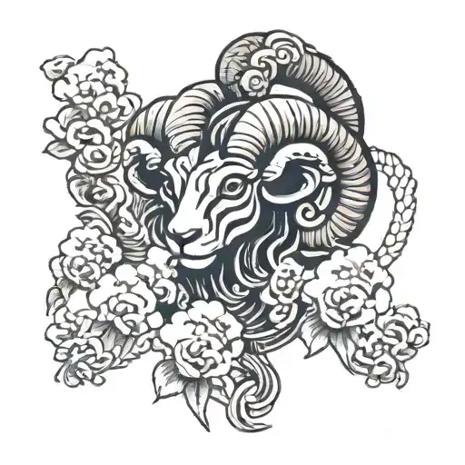aries and hachiman half sleeve bicep tattoo tattoo design idea