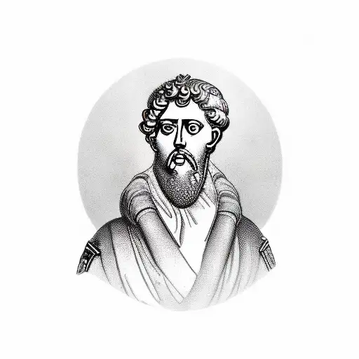 marcus aurelius tattoo design idea