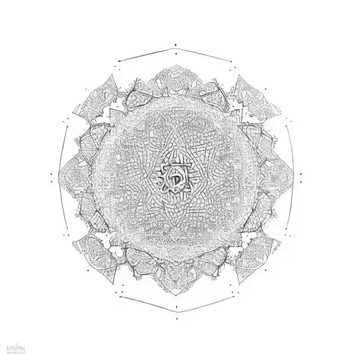 minimal persian  tattoo design idea