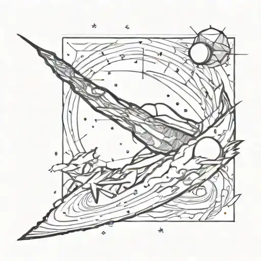 andromeda galaxy tattoo design idea