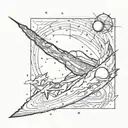 andromeda galaxy tattoo design idea
