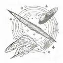 andromeda galaxy tattoo design idea