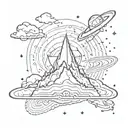 andromeda galaxy tattoo design idea