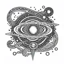 andromeda galaxy tattoo design idea