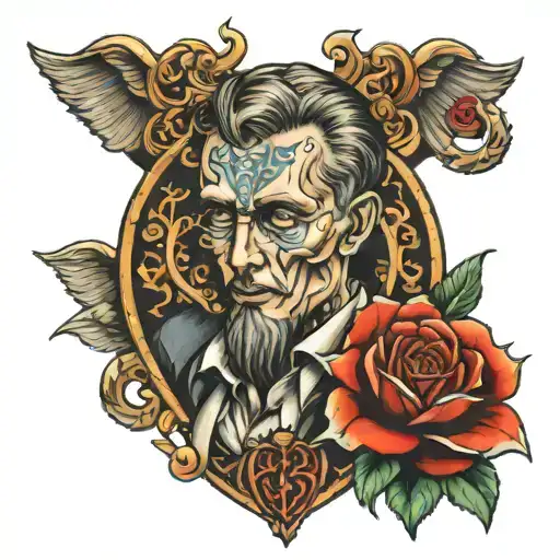 nomes  Arthur Henry Calleb com batimento cardiaco tattoo design idea