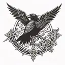 Alter Bridge Blackbird logo tattoo design idea
