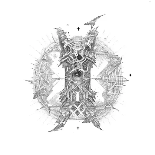 cybersiglism web in elbow tattoo design idea